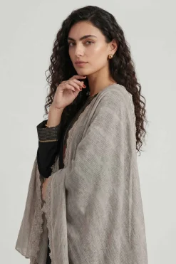 Grey Women Scarf-447892111