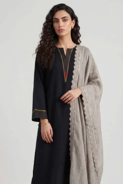 Grey Women Scarf-447892111