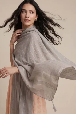 Grey Women Scarf-447902111