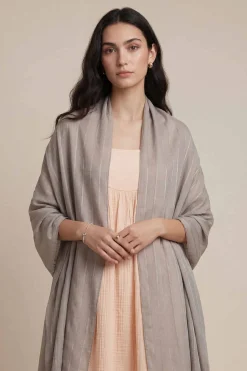 Grey Women Scarf-447902111