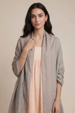 Grey Women Scarf-447902111