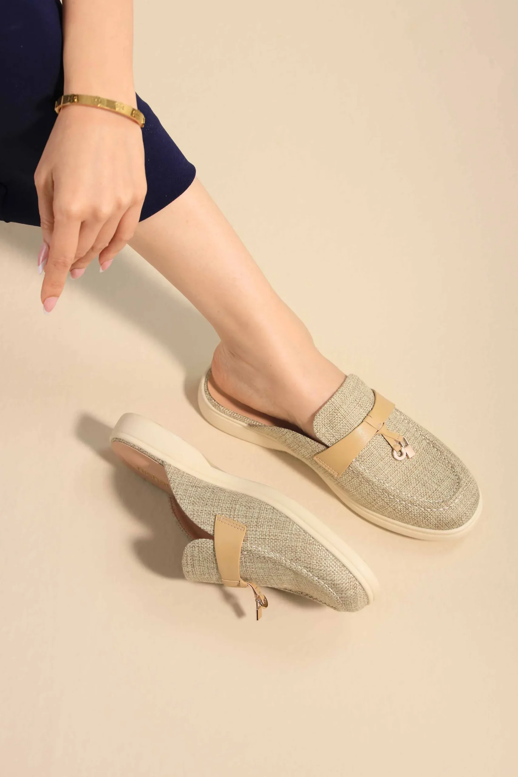 Khaki Mules-445392930