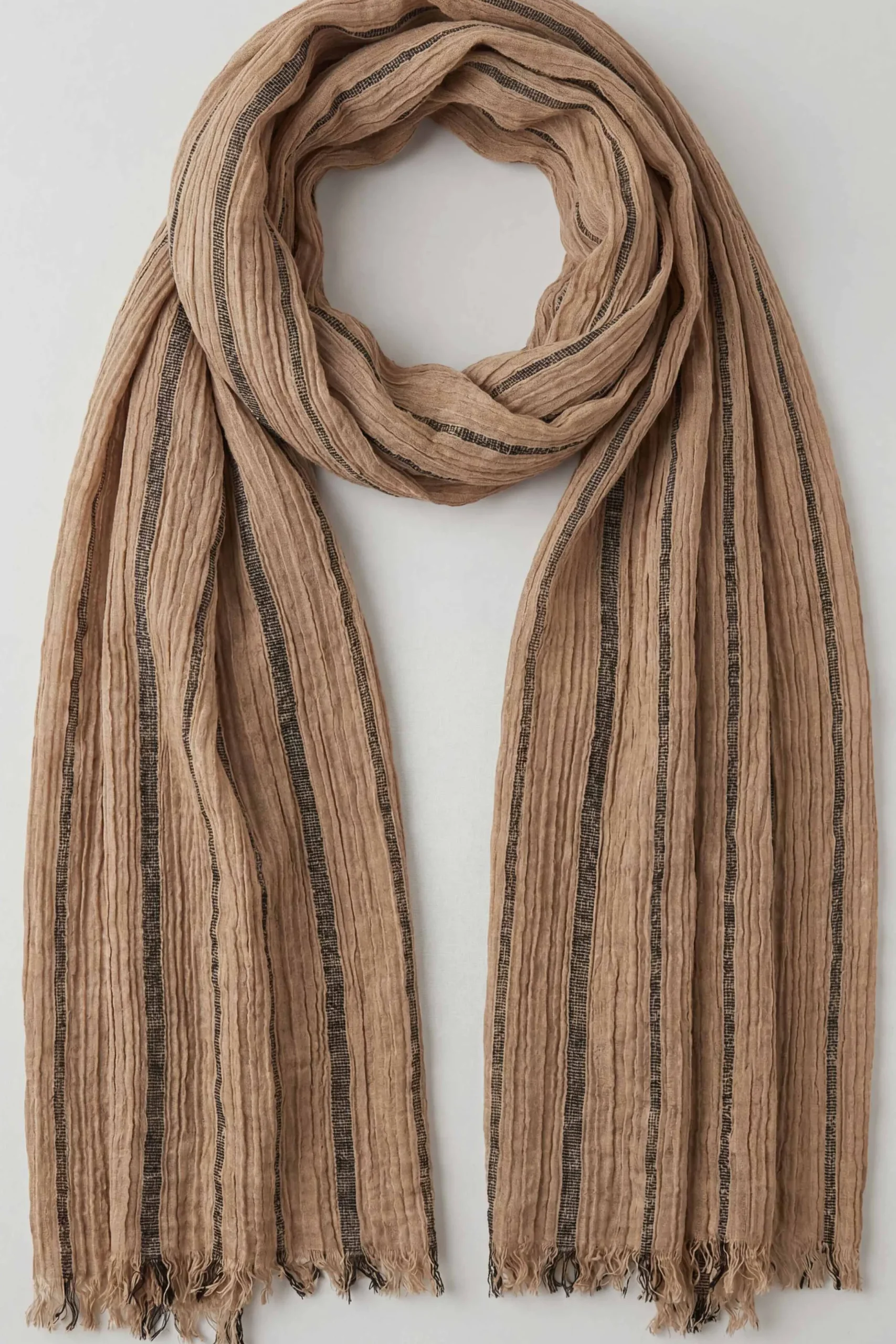 Khaki Women Scarf-443452130