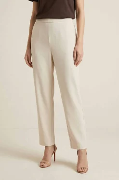 Light Beige Women Pants-447960126