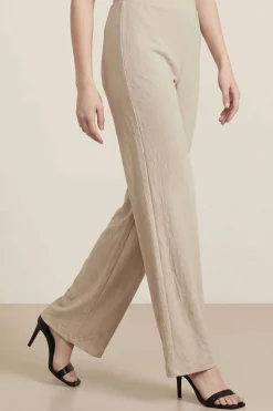 Light Beige Women Pants-447950116