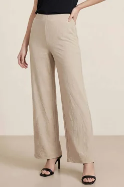 Light Beige Women Pants-447950116