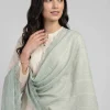 Light Green Women Scarf-447892104