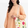 Off White Fabric Bag-448282107