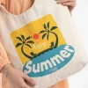 Off White Fabric Bag-448242107