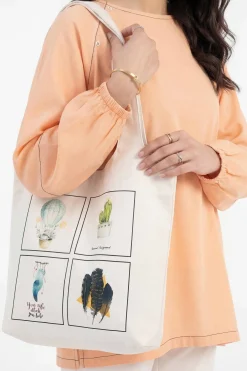 Off White Fabric Bag-448212107