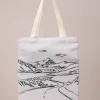 Off White Fabric Bag-443722107