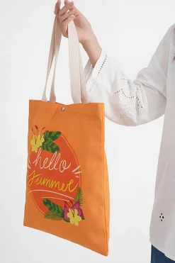 Orange Fabric Bag-448292106