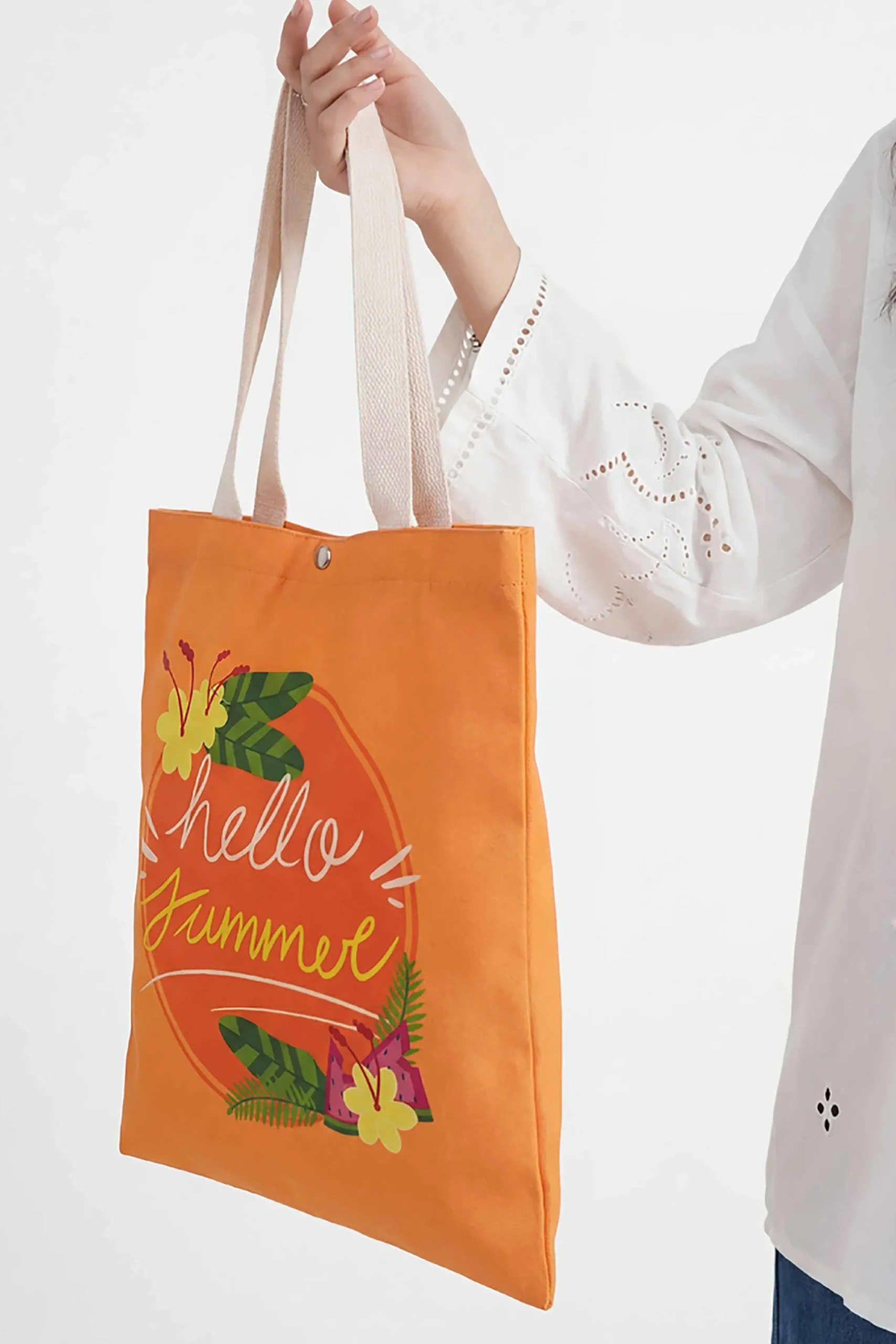 Orange Fabric Bag-448292106