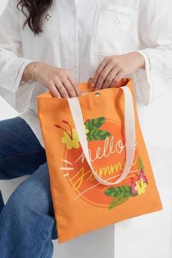 Orange Fabric Bag-448292106