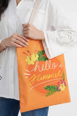 Orange Fabric Bag-448292106