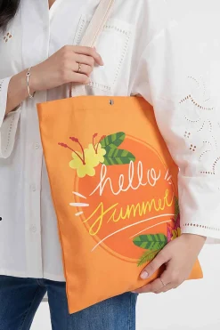 Orange Fabric Bag-448292106