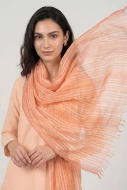 Orange Women Scarf-447802106