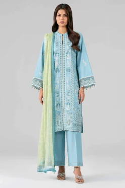 3 Piece - Digital Printed Embroidered Suit - 42601776