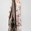 3 Piece - Digital Printed Embroidered Suit - 42601333