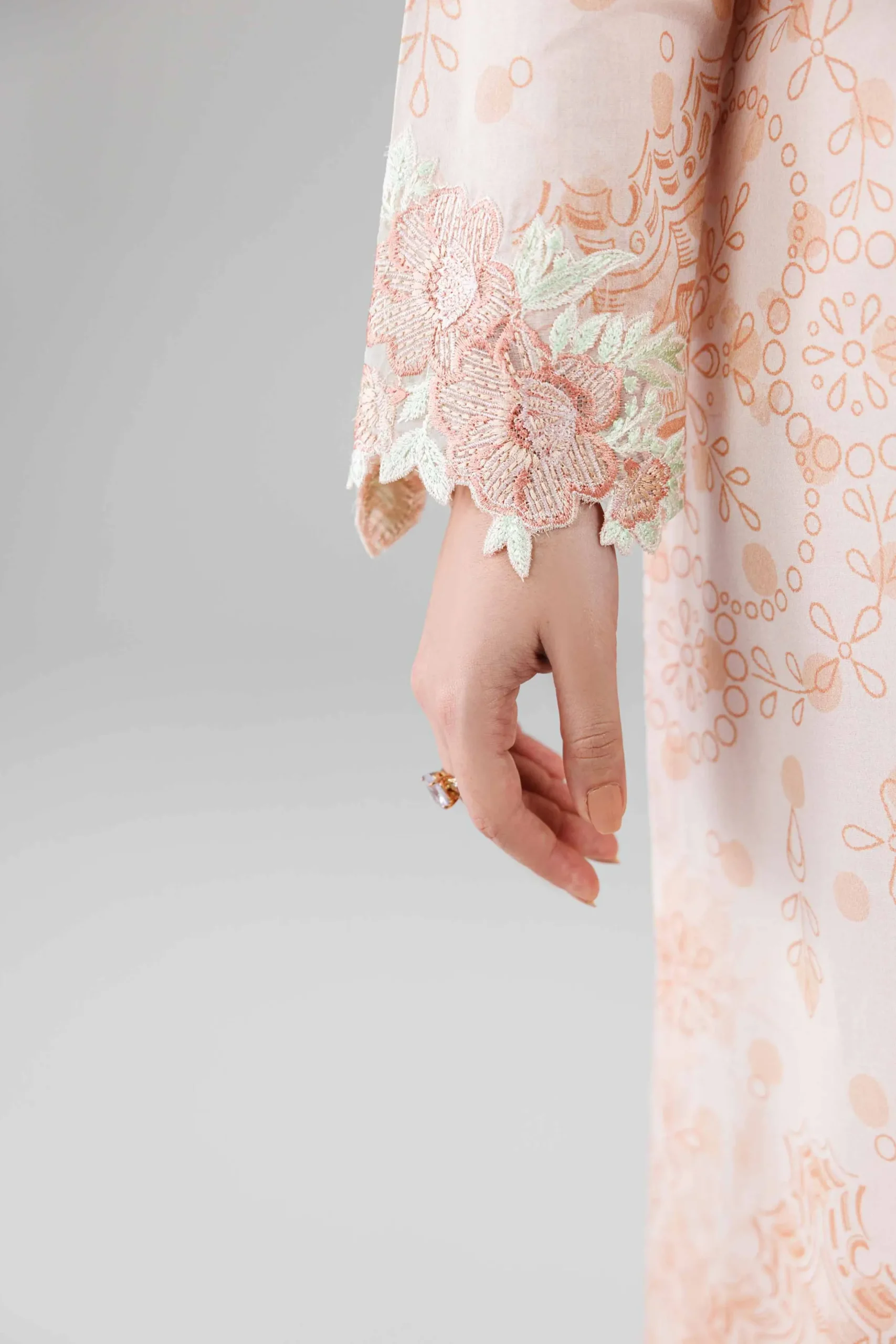 3 Piece - Digital Printed Embroidered Suit - 42601800