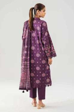 3 Piece - Digital Printed Embroidered Suit - 42502860