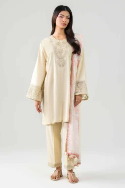 3 Piece - Digital Printed Embroidered Suit - 42601205