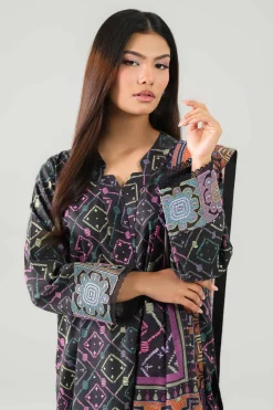 3 Piece - Digital Printed Embroidered Suit - 42502859