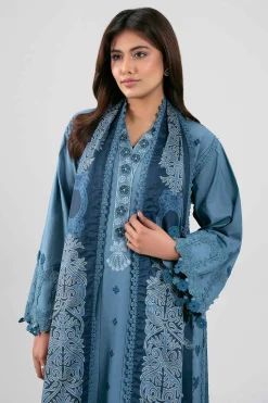 3 Piece - Digital Printed Embroidered Suit - 42601347