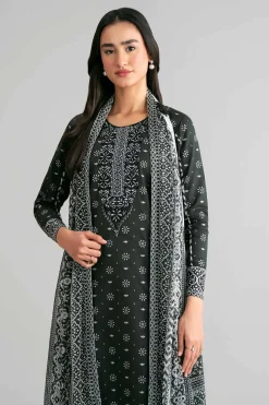 3 Piece - Digital Printed Embroidered Suit - 42601568