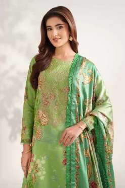 3 Piece - Digital Printed Embroidered Suit - 42502222
