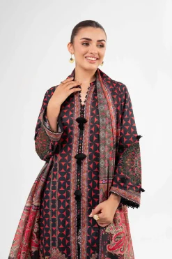 3 Piece - Digital Printed Embroidered Suit - 42502139