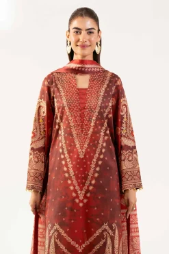 3 Piece - Digital Printed Embroidered Suit - 42501844