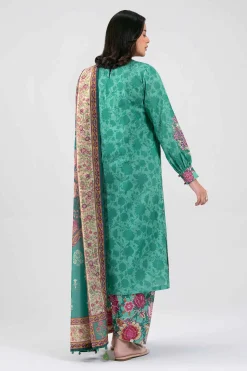 3 Piece - Digital Printed Embroidered Suit - 42601355