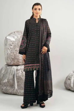 3 Piece - Digital Printed Embroidered Suit - 42502046