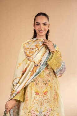 3 Piece - Digital Printed Embroidered Suit - 42501847