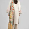 3 Piece - Digital Printed Embroidered Suit - 42601527