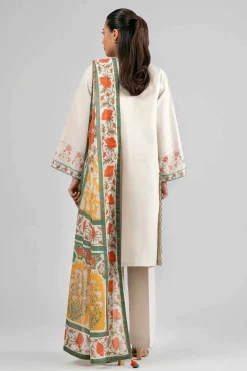 3 Piece - Digital Printed Embroidered Suit - 42601527