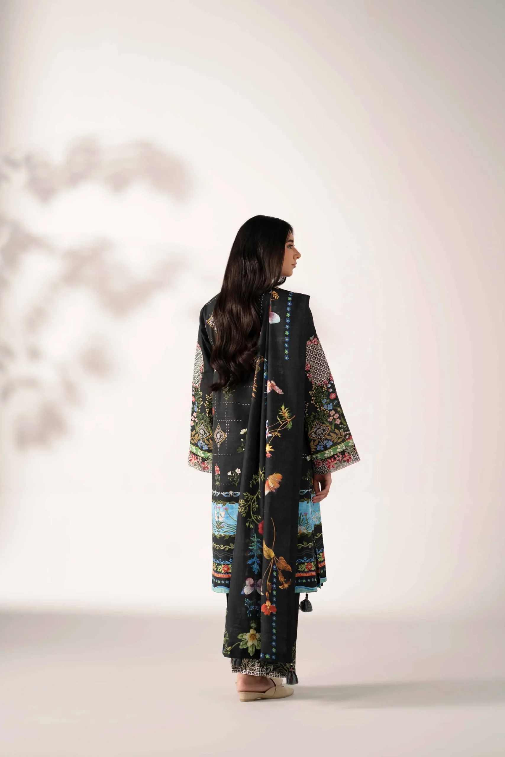 3 Piece - Digital Printed Embroidered Suit - 42502916