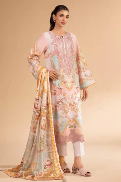 3 Piece - Digital Printed Embroidered Suit - 42501846