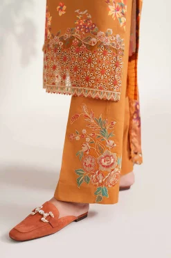 3 Piece - Digital Printed Embroidered Suit - 42502219