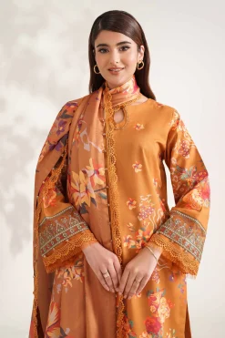 3 Piece - Digital Printed Embroidered Suit - 42502219