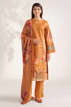 3 Piece - Digital Printed Embroidered Suit - 42502219
