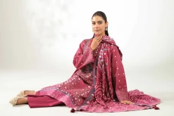 3 Piece - Digital Printed Embroidered Suit - 42502644