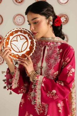 3 Piece - Digital Printed Embroidered Suit - 42601916