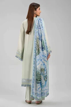 3 Piece - Digital Printed Embroidered Suit - 42601323