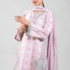 3 Piece - Digital Printed Embroidered Suit - 42601362