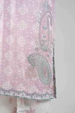 3 Piece - Digital Printed Embroidered Suit - 42601362