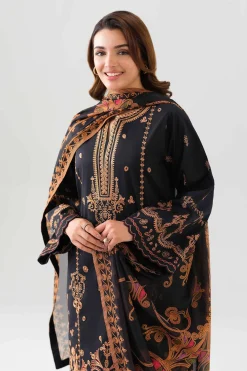 3 Piece - Digital Printed Embroidered Suit - 42601071