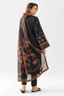 3 Piece - Digital Printed Embroidered Suit - 42601071