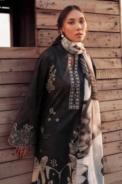 3 Piece - Digital Printed Embroidered Suit - 42502034